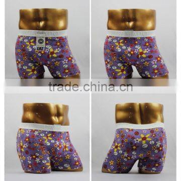 China Factory Mass Supply Various Printing Cotton and Spandex Underwear Men's photo-3