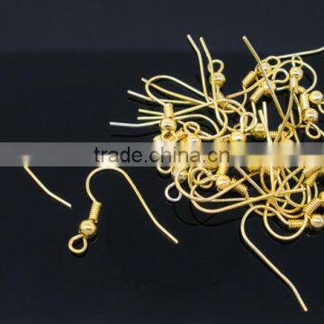200 Pairs Gold Plated Ear Wire Hooks Earring Findings 18x18mm photo-3