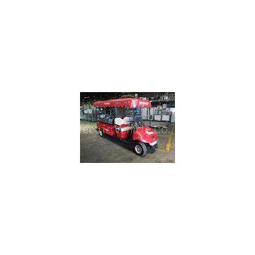 Red Color 48V 3KW Battery Operated Electric Utility Vehicle For Cargo / Luggage Transport