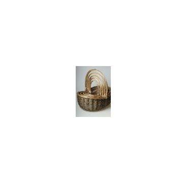 willow flower basket,set of 3