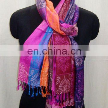 Viscose multi colour scarves