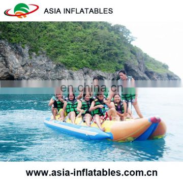 0.9mm PVC Tarpaulin Banana Boat Fly Fish Inflatable Banana Boat for sale