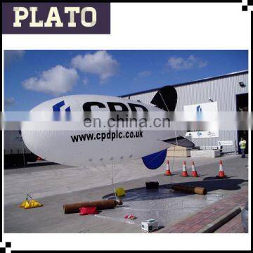 flying Inflatable zeppelin airplane advertising helium blimp for promotion