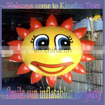 Smile sun atable balloon for party