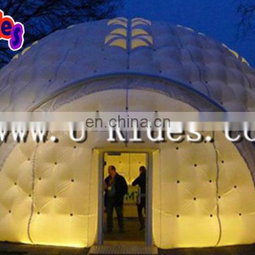 water proof nylon material dome led light inflatable party tent for outdoor