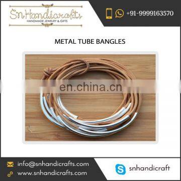 Mesmerizing Quality New Style Metal Tube Bangles for Bulk Buyer