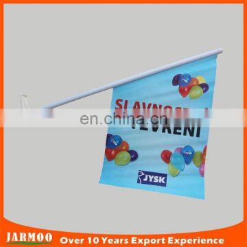 customized size festival wall mounted flagpoles