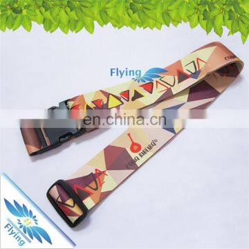 2017 New hot sell custom promotional printing polyester nylon lock luggage belt