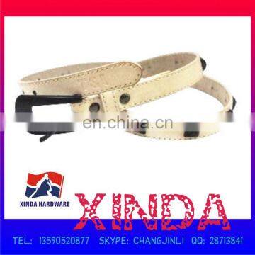 102x1.9cm PU leather belt with electroplated alloy buckle sized 5.3 x 3.5cm,0.3cm in thickness