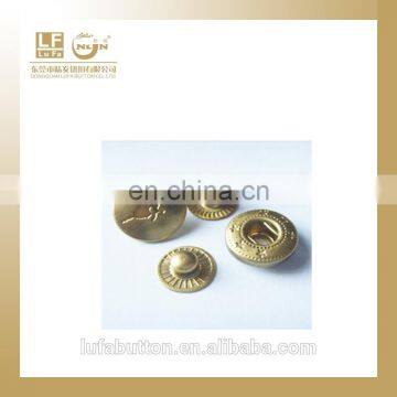 metal button for overcoat