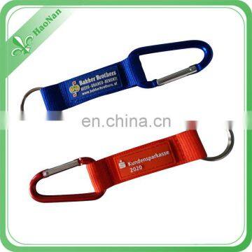 polyester belt strap metal carabiner with metal hook