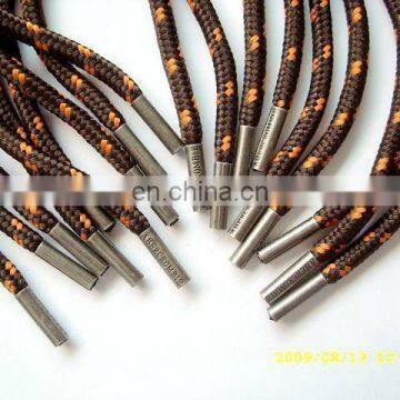 Gold/gun Metal /silver Metal Aglet Custom Engraved/printed Logo Metal Lace Aglet Shoelace Tips for Wearshirt
