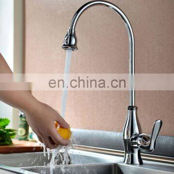 China manufacture  chrome plated deckmounted  healthy pull down kitchen mixer tap faucet with single handle