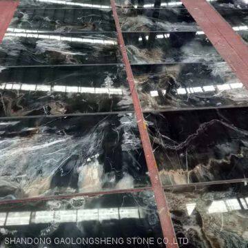 Blue Golden Luxury Yellow Landscaping Marble, Worktop& Background Slabs photo-4