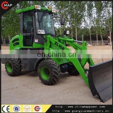 Mini Wheel Loader ZL10 loader with all attachments CE mini loader