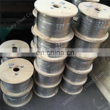 Factory Supply Stainless Steel Wire Rope 6mm 304