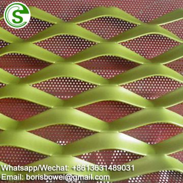 Aluminium flattened expanded metal mesh factory