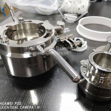 ab клапан, раздельный бабочковый клапан, клапан для переноса порошка с герметизацией