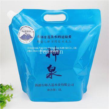 Produce 5L Passion Juice Strawberry Kiwi Juice Stand up Nozzle Liquid Bag/corrosion Resistant Sterile Bag photo-2