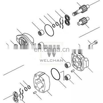 Pilot Gear Pump 704-30-32110 Loader Hydraulic Gear Pump WA350-1 Fuel Transfer Single Pump