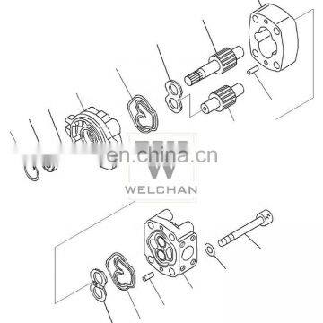 Loader Spare Part Single Pump WA430-6 Hydraulic Pilot Pump 705-40-01020 Transmission Gear Pump