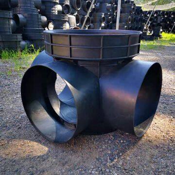 Inspection Well Plastic Inspection Shaft  Set At The Turning Of Pipeline