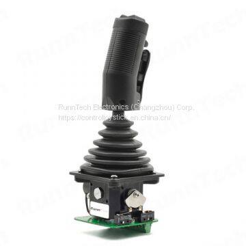 RunnTech Single-axis Industrial Joystick 24Vdc Input & 4mA to 20mA Output for Man Lift