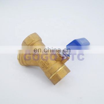 High quality Filter ball valve integrated copper DN15/DN20 1/2" 3/4" Y type Water ball valve filter