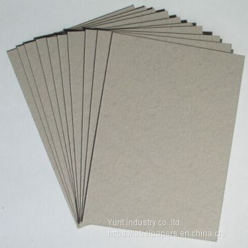 250gsm 2500gsm Grey back laminated lining cardboard