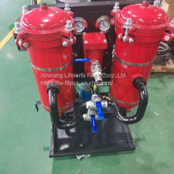 Power plant Portable waste hydraulic oil filter cart to waste oil recycle