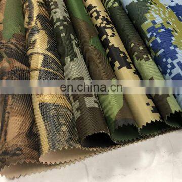 Wholesale WR 600D Polyester Luggage Backpack Camouflage Printed PU Coated Oxford Fabric photo-5