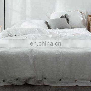 Amazon Hot Sales Home Bed Sheet Bedding Set Cotton/Microfiber Natural White Bed Set photo-2