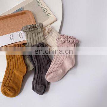 Autumn 2020 New Girls Lace Socks Children Lace Socks Princess Baby Children's Socks photo-3
