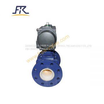 Manual Operation flange Ceramic lined Ball Valve