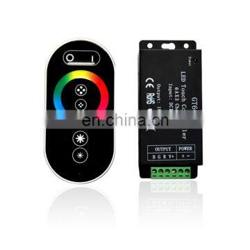 GT666 Touch panel RGB led controller DC12-24V 6Ax3channel controller for rgb led strip led light lamp