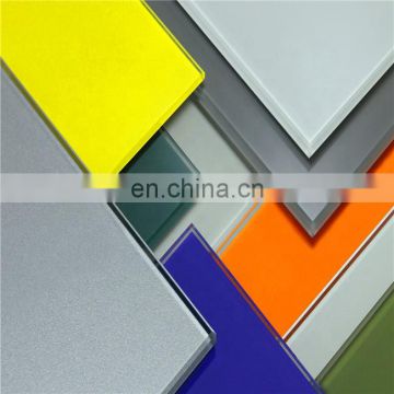 Dayang 8mm 10mm thick colored black painted printing tempered safety glass for table top