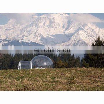 Outdoor Advertising Inflatables Transparent Inflatable Camping Bubble Tent With Tunnel