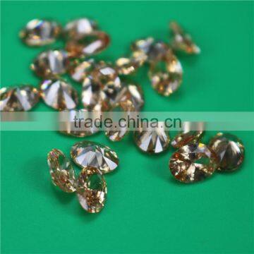 High Quality Wholesale Incomparable Beautiful Oval Cut Light Peach Ziron for Decoration Saree photo-3