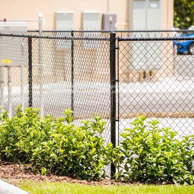Chain Link Fence Green Chain Link Fencing Metal Palisade Fencing Stainless Steel Woven Mesh photo-2