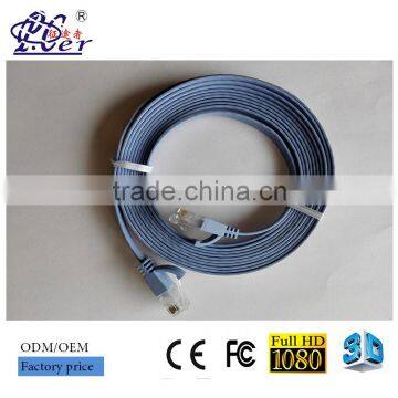 UTP 4 pairs Cat 6 Flat Patch Cable