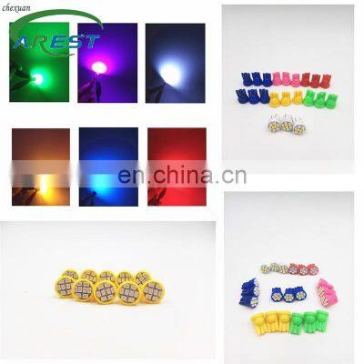 Carest 100Pcs Car signal LED Light 194 168 192 W5W 3020 12v Auto Wedge Lighting DC Led  for T10 8 smd 1206 8leds 8 SMD