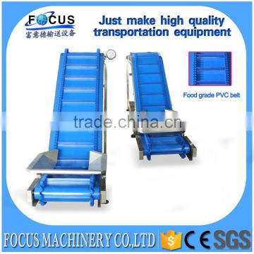 High quality portable inclined belt conveyor/hopper inclined screw conveyor with lowest price/Hot sale food grade belt food inc