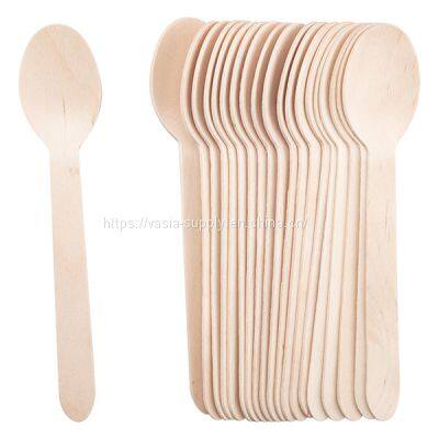 Biodegradable Compostable Wooden Spoons Party Supplies for any Graduation Luau, Fiesta, Tea Party, Craft Supplies for Kids and Adults