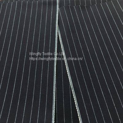 13.9oz Striped Denim Fabric White Selvedge Wholesale WZls3192