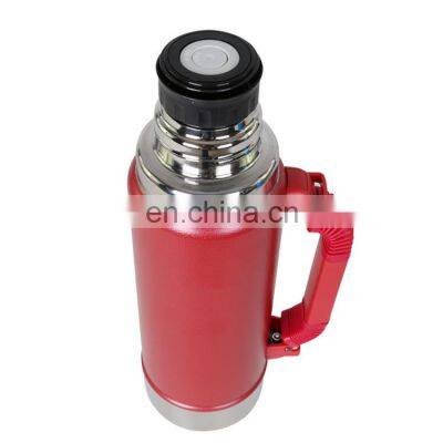 1.25L Double Wall Vacuum Stainless Steel Insulated Portable Vacuum Flask Camping Kettle Outdoor