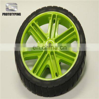 high quality silicon rubber car wheel model by vacuum casting