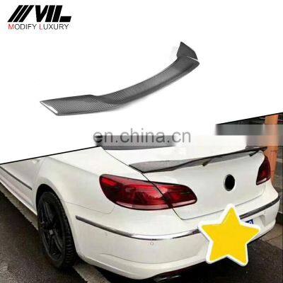 Carbon Fiber Rear Trunk Spoiler For Volkswagen CC 2009-2018