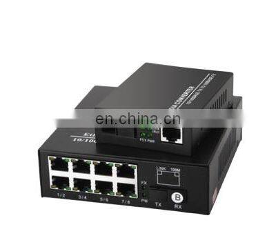 Fiber Media Converter 100Mbps 1 Fiber Port +1/8RJ45 Port Fiber To Ethernet Converter