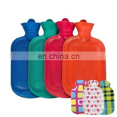 Factory Price hand warming 2000ml 2500ml rubber hot water bag