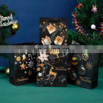 Recycled Custom Christmas Bolsas De Regalo De Navidad Gift Bag Shopping photo-2